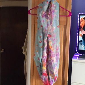 Floral infinity scarf